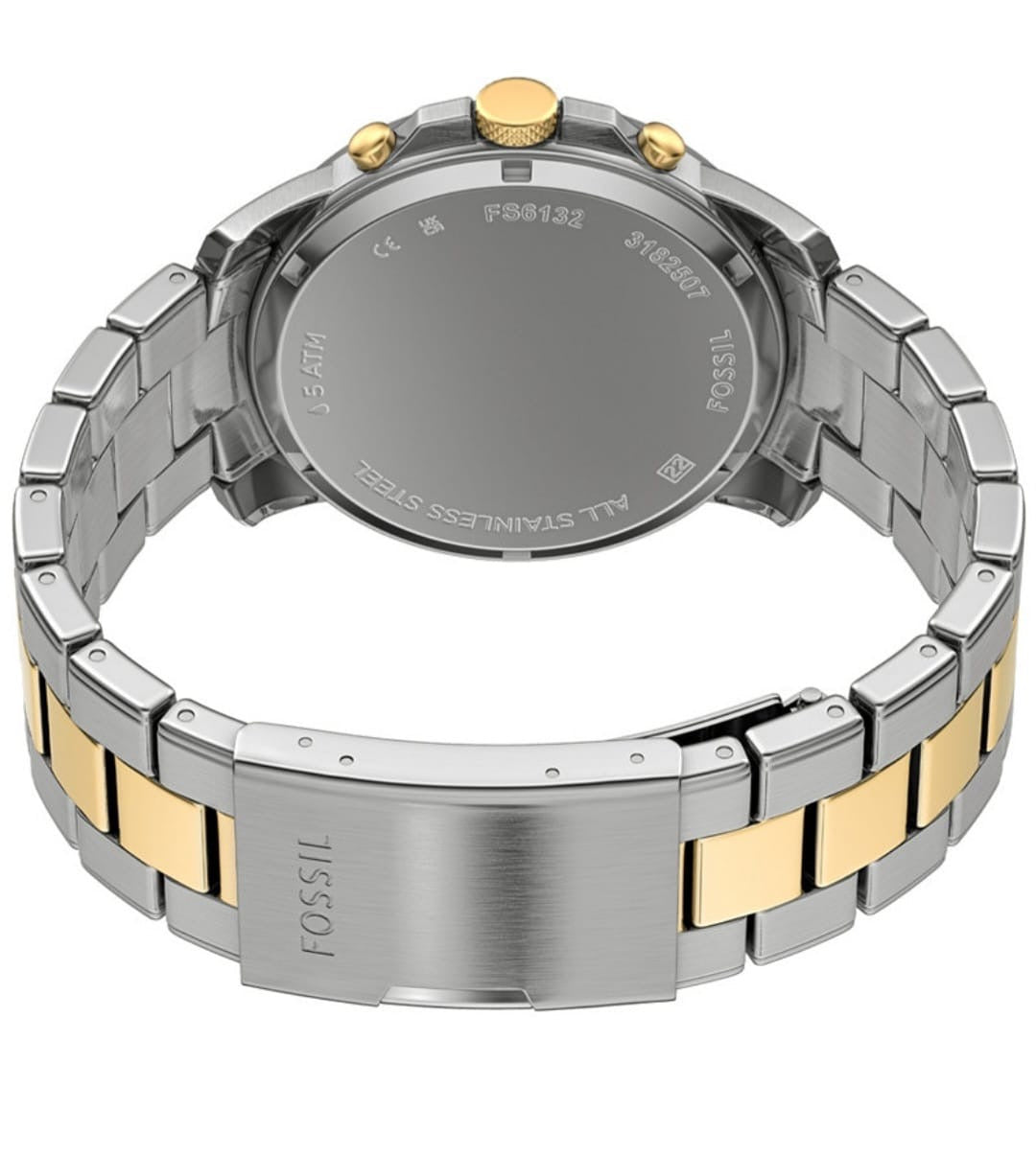 Fossil Men´s Chronograph Dean Two-Tone Stainslee Steel Bracelet Watch