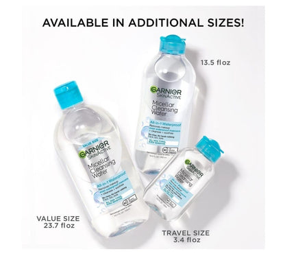 Agua Micelar limpieza Garnier Skin Active All in 1 Waterproof makeup remover