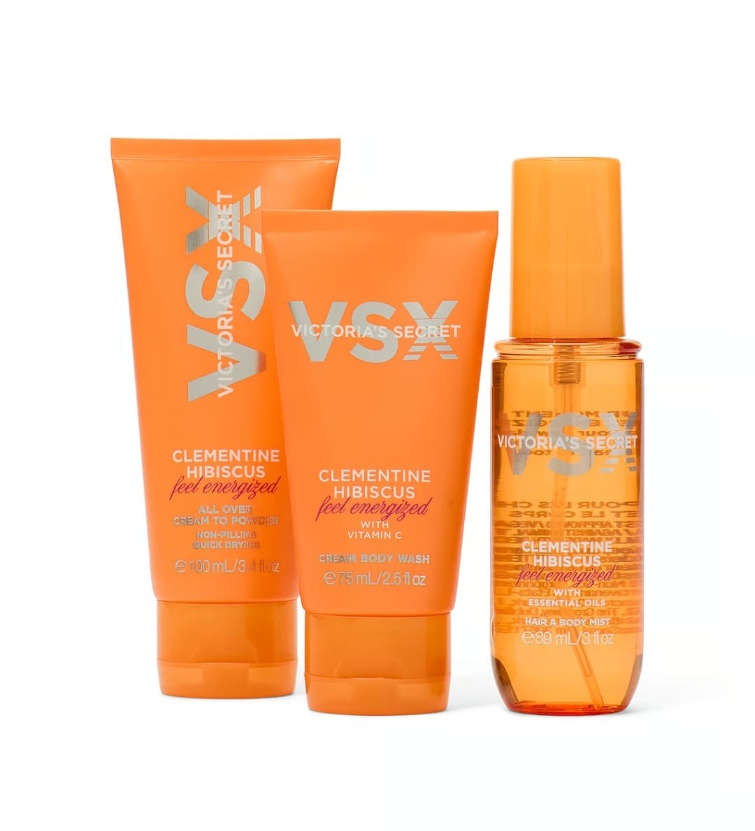 Clementine Hibiscus Travel Set 3-Piece