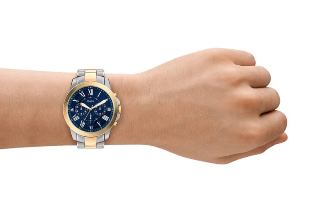 Fossil Men´s Chronograph Dean Two-Tone Stainslee Steel Bracelet Watch