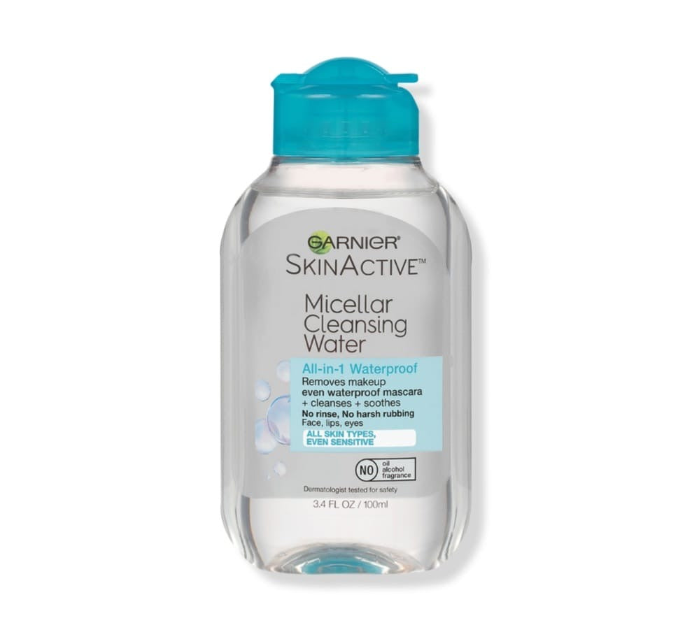 Agua Micelar limpieza Garnier Skin Active All in 1 Waterproof makeup remover