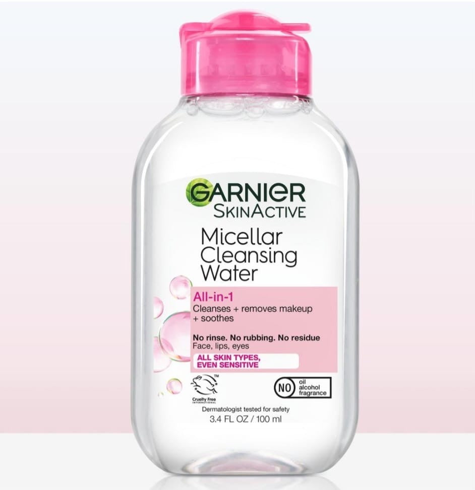 Agua Micelar limpieza Garnier Skin Active  All in 1 ( all types of skin)